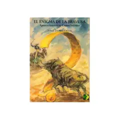 Ilustración de un toro bravo y un jinete, con el título "El enigma de la bravura", que evoca el origen de los toros.