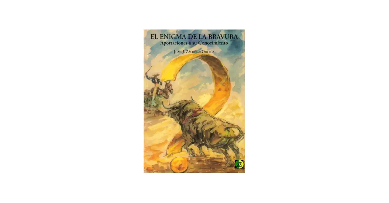 Ilustración de un toro bravo y un jinete, con el título "El enigma de la bravura", que evoca el origen de los toros.